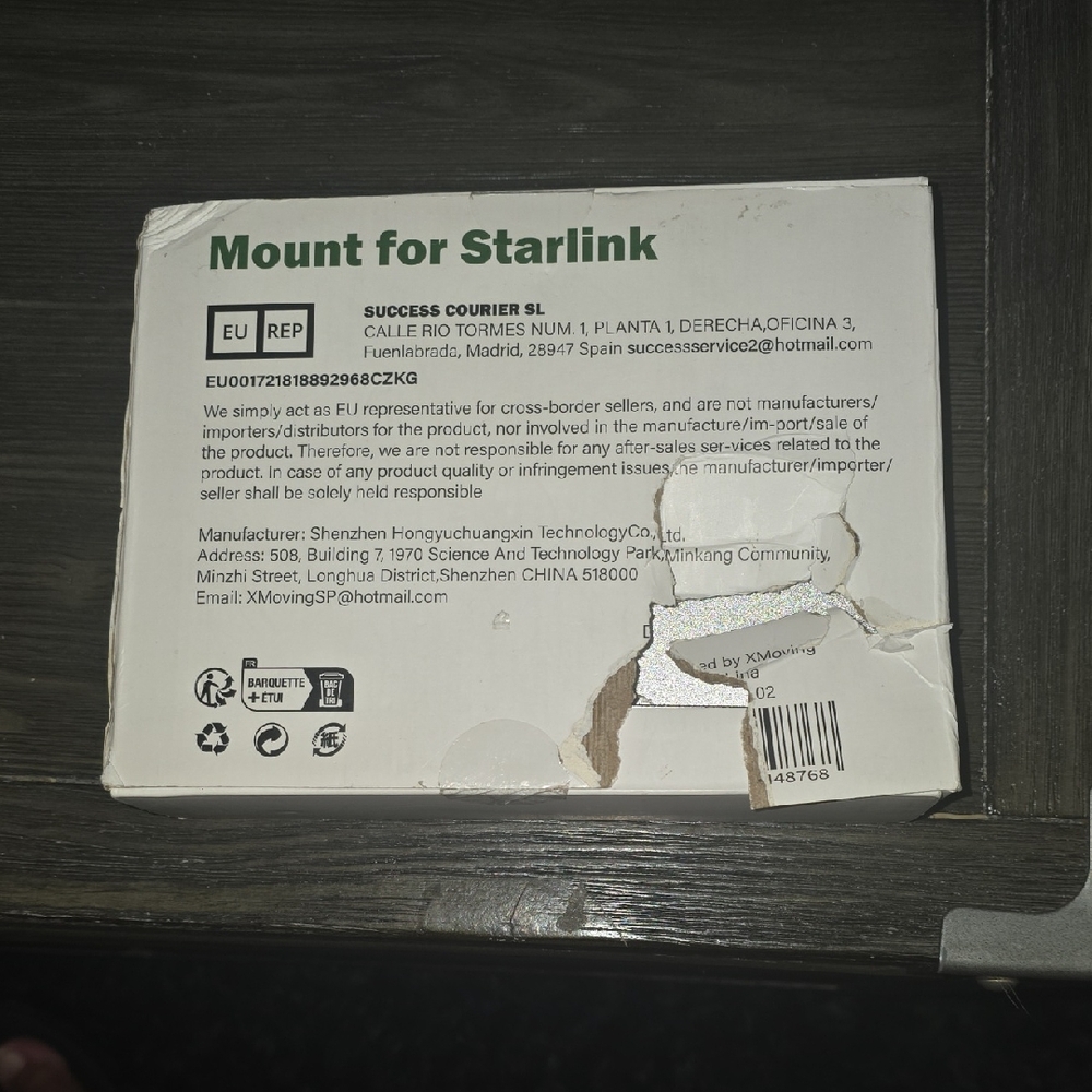 Mount for Starlink
